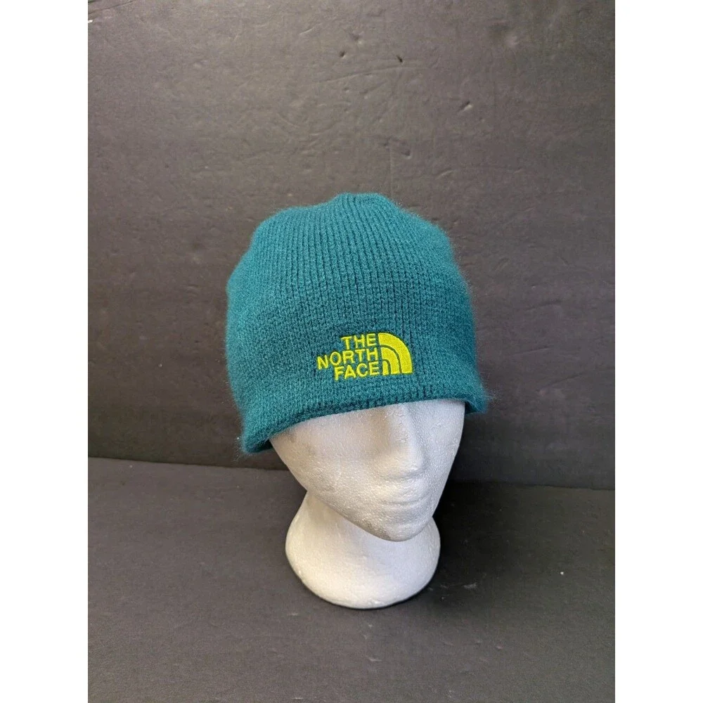 The North Face Beanie Hat Cap Unisex Lime Green Logo One Size Fits Most